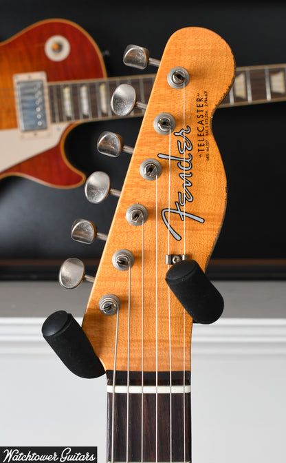 2019 Fender Custom Shop LTD '60s HS Telecaster Relic Aged Lake Placid Blue Over Paisley