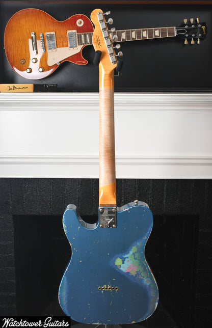 2019 Fender Custom Shop LTD '60s HS Telecaster Relic Aged Lake Placid Blue Over Paisley