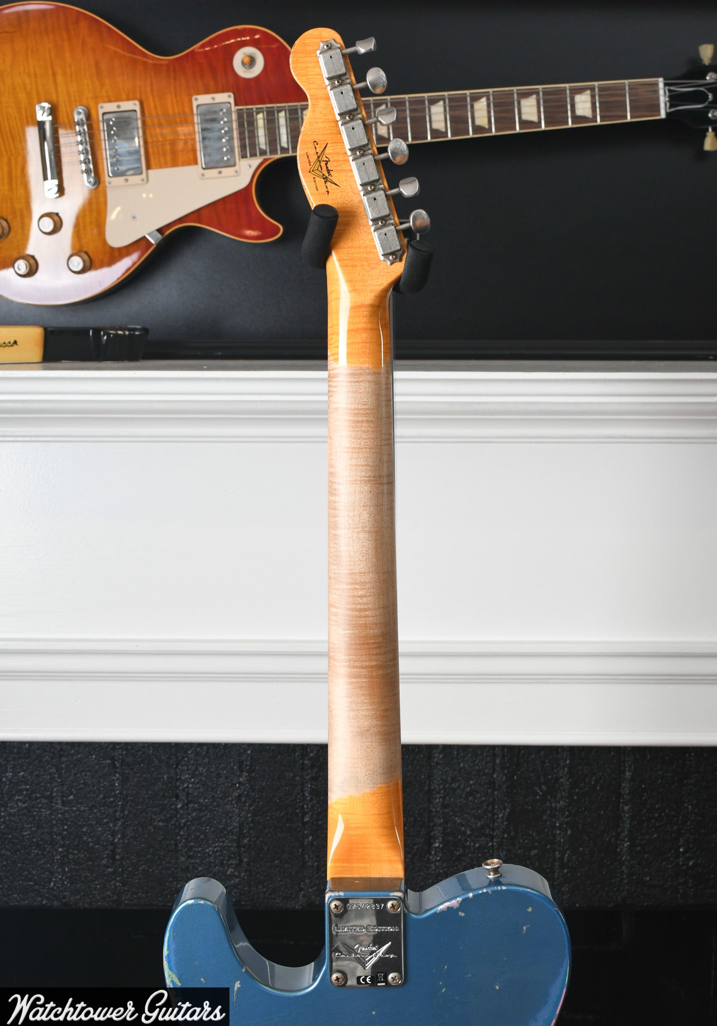 2019 Fender Custom Shop LTD '60s HS Telecaster Relic Aged Lake Placid Blue Over Paisley