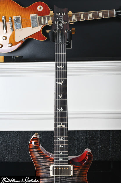 Paul Reed Smith PRS Hollowbody II Piezo 10 Top Charcoal Cherry Burst Serial #0371210