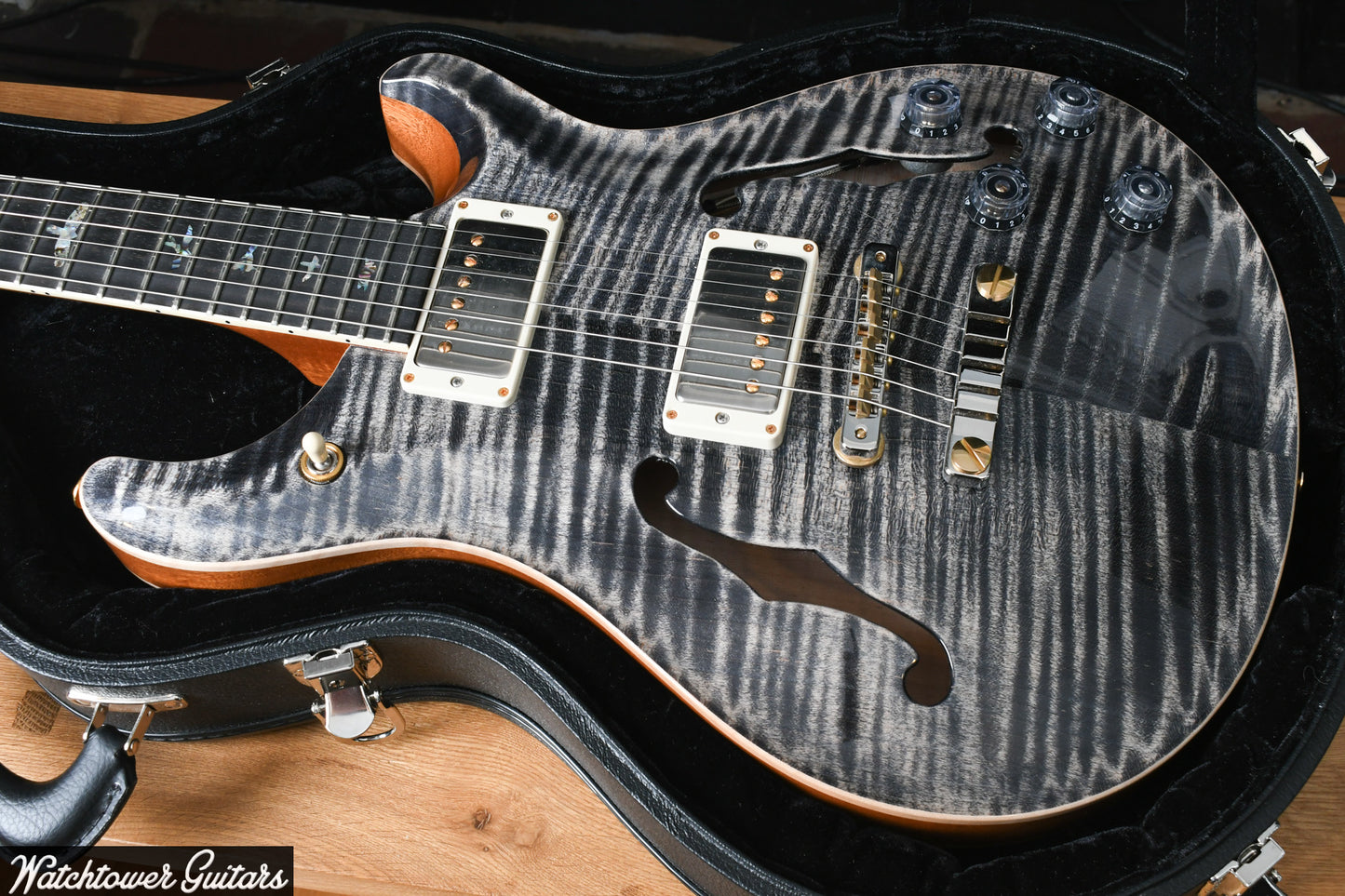 2021 Paul Reed Smith PRS McCarty 594 Hollowbody II 10 Top/Artist Features Charcoal