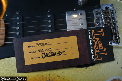 LSL Instruments Saticoy Burnt Orange Sparkle Burst To Shoreline Gold Heavy Aged "Spark"