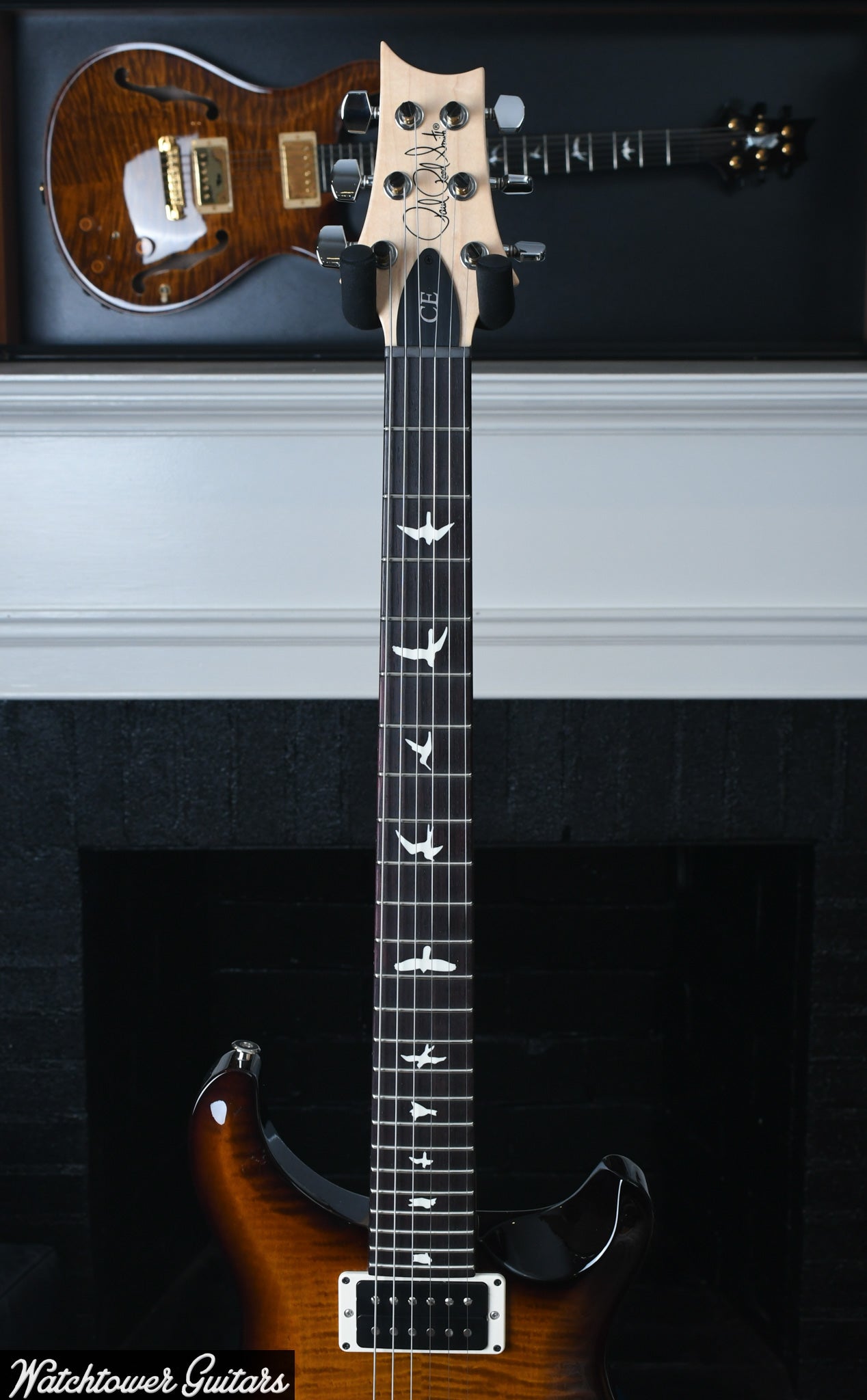 Paul Reed Smith PRS CE 24 Semi Hollow Black Amber