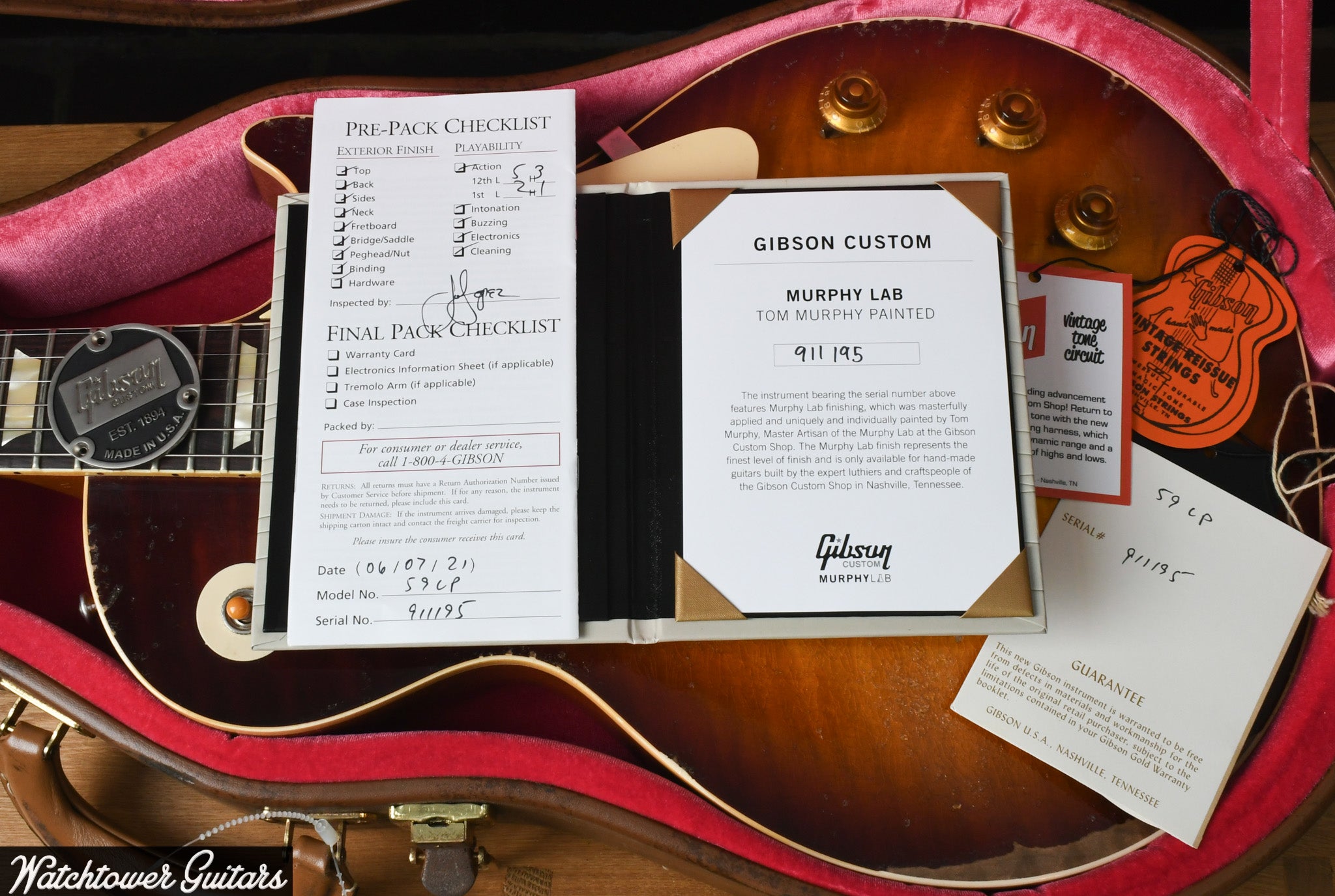 2021 Gibson 1959 Les Paul Standard Ultra Heavy Aged Murphy Lab M2M