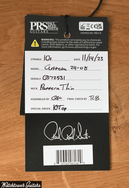 Paul Reed Smith PRS Custom 24-08 10 Top Dark Cherry Sunburst