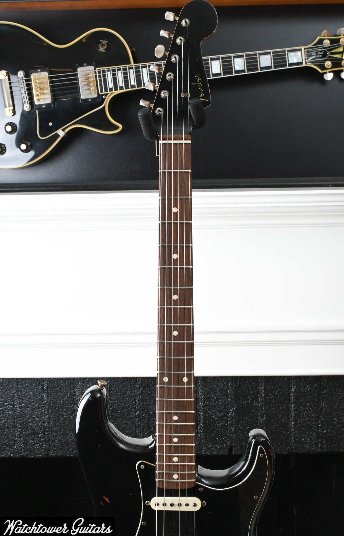 2021 Fender Custom Shop Limited Dual Mag II '60 Stratocaster Aged Black over 3 Tone Sunburst Relic