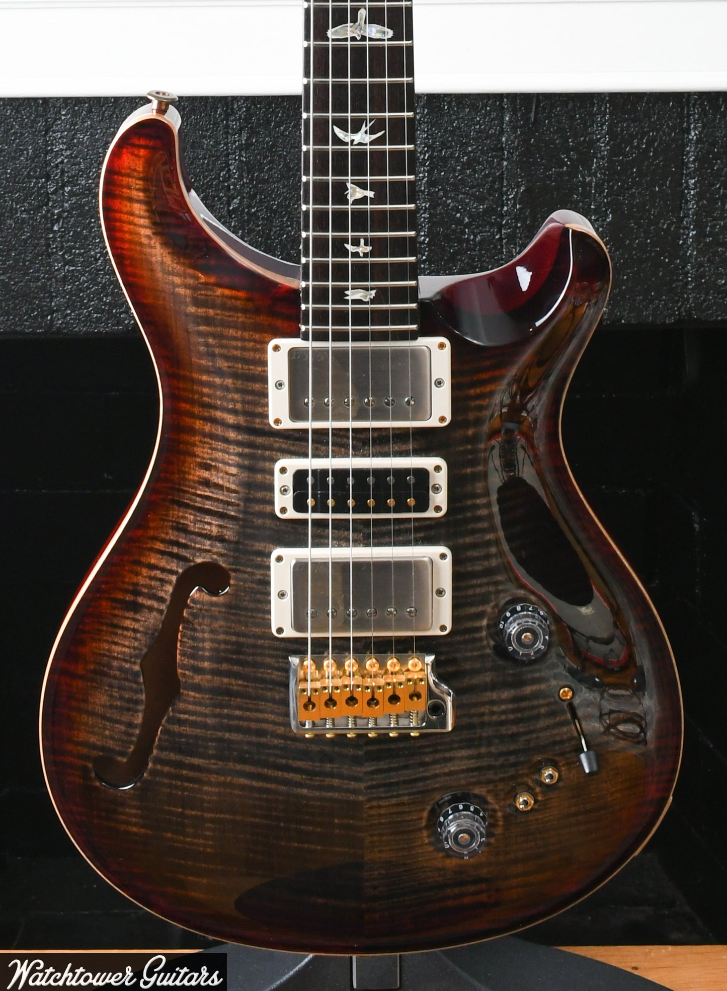 2023 Paul Reed Smith PRS Special Semi Hollow 10 Top Charcoal Cherry Burst