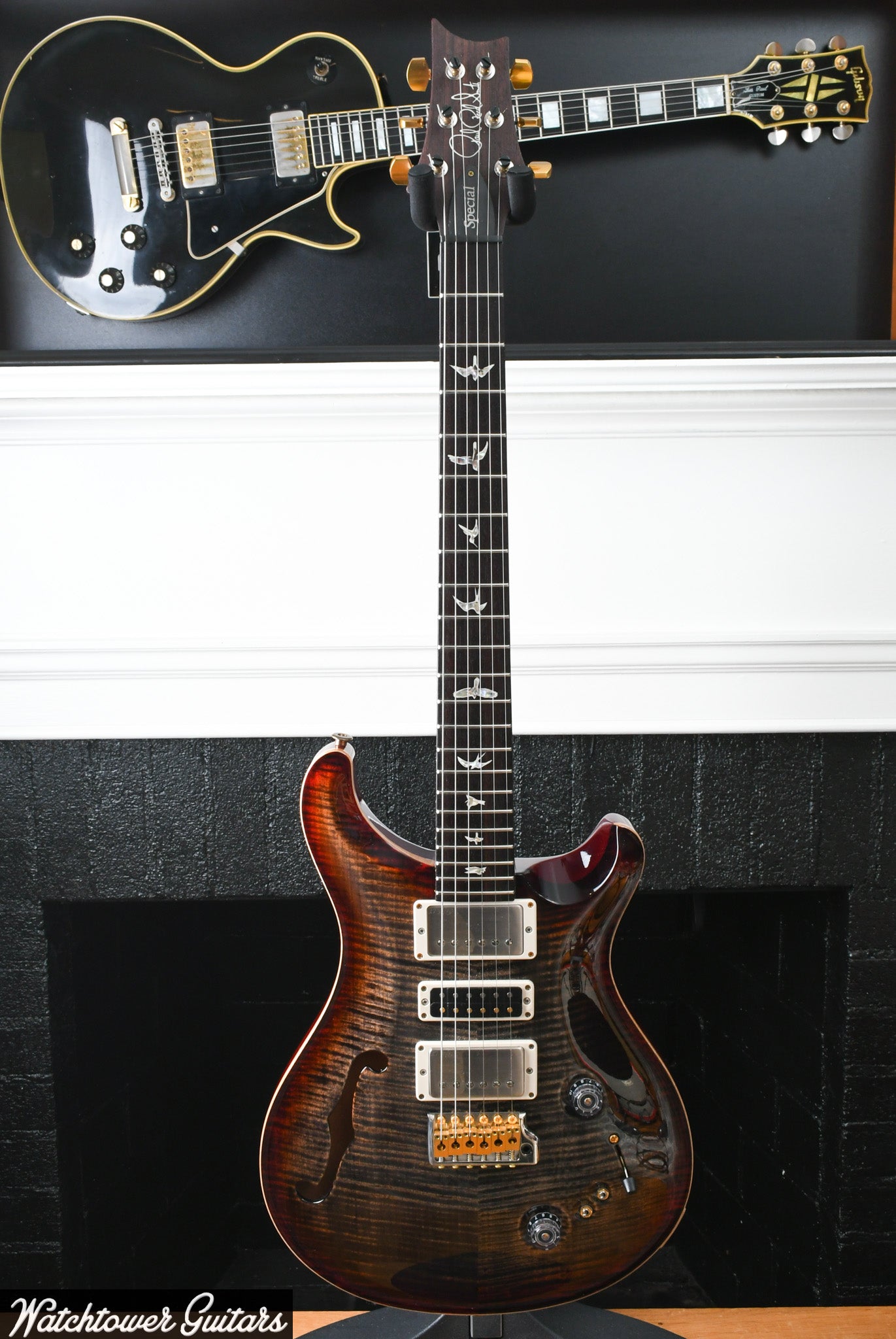 2023 Paul Reed Smith PRS Special Semi Hollow 10 Top Charcoal Cherry Burst