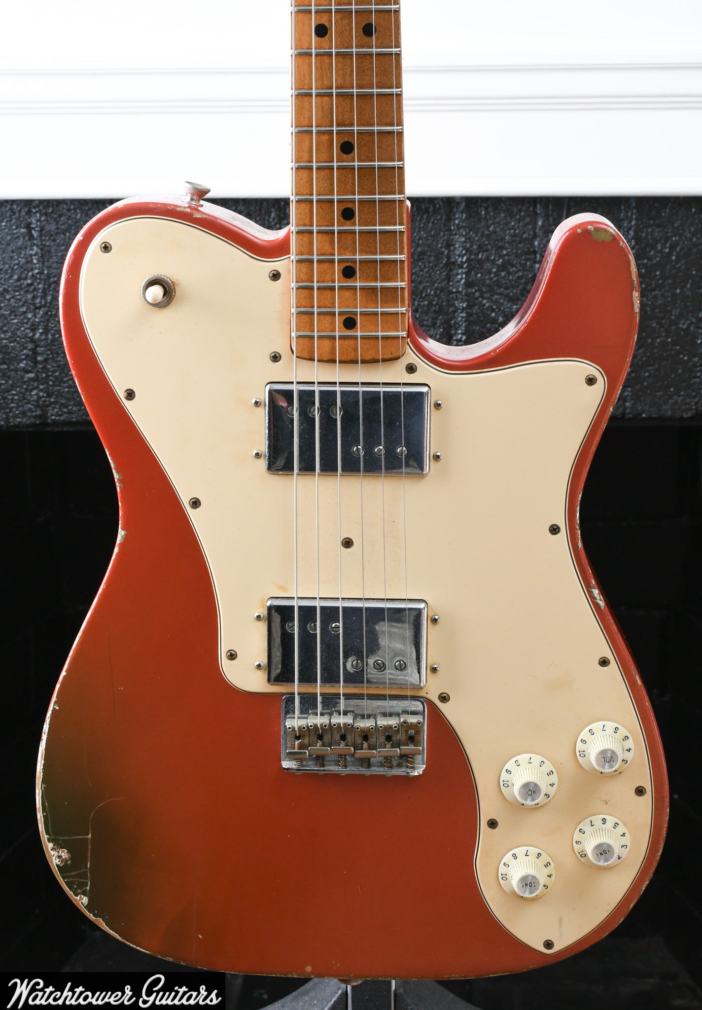 2015 Danocaster Single Cut Deluxe Candy Tangerine
