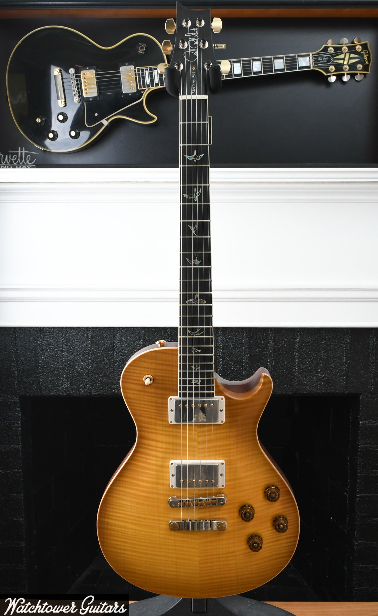 2019 PRS McCarty Singlecut 594 Artist Wood Library Livingston Lemon & Ebony Board/Maple Neck