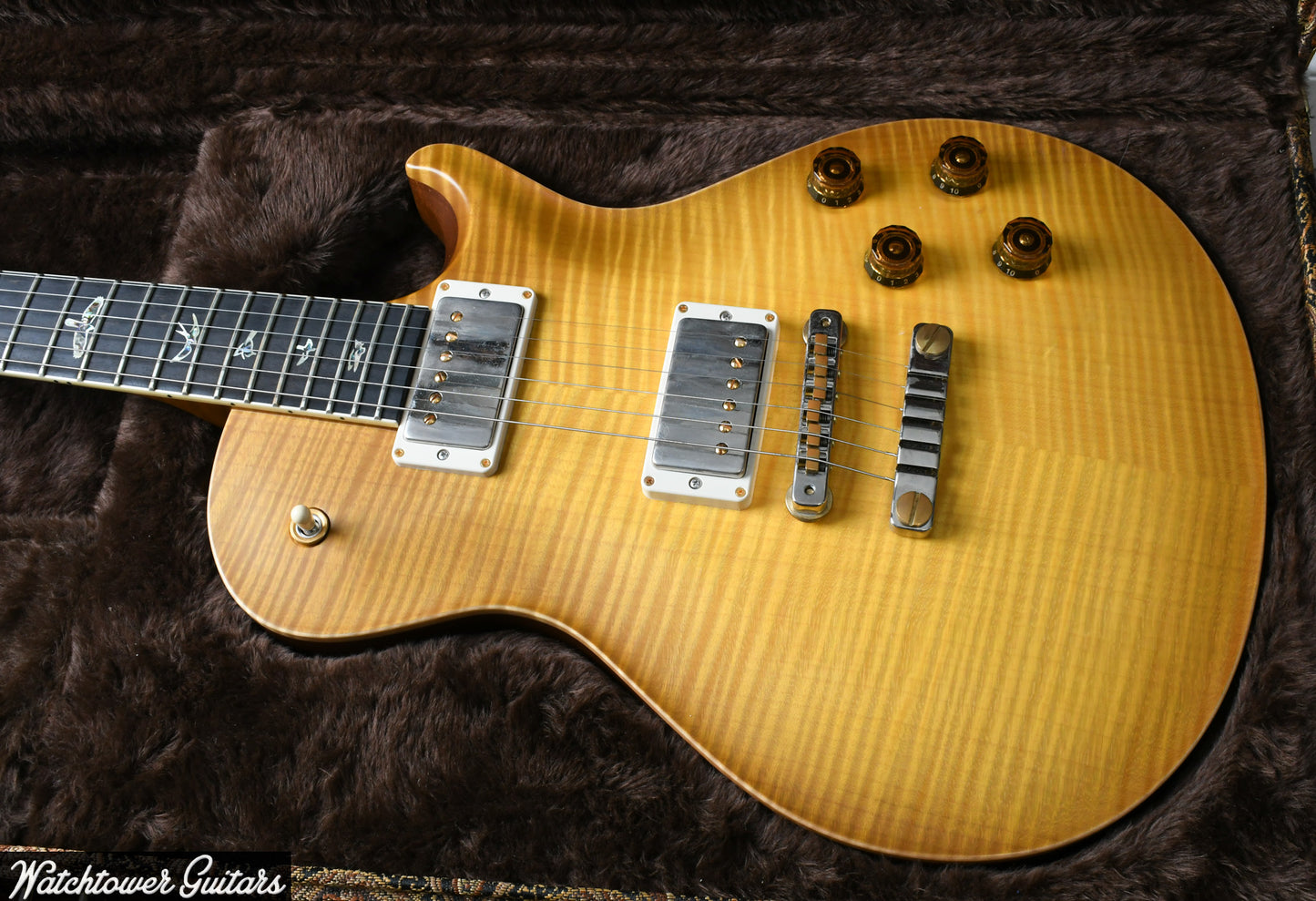 2019 PRS McCarty Singlecut 594 Artist Wood Library Livingston Lemon & Ebony Board/Maple Neck