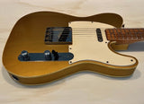 NEW Danocaster Single Cut Double Bound Firemist Gold