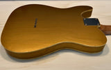 NEW Danocaster Single Cut Double Bound Firemist Gold