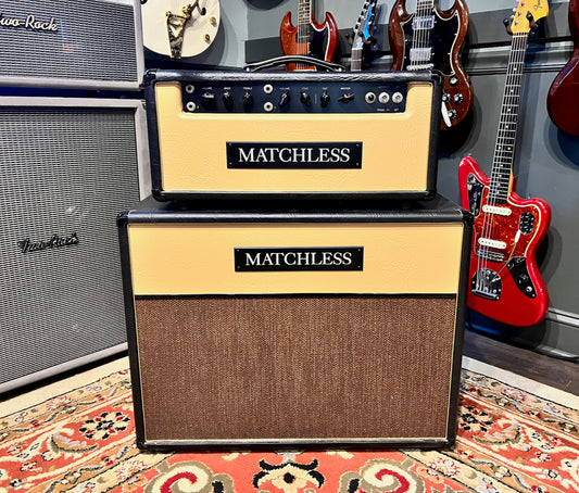 2001 Matchless HC30 & 2x12 Cabinet Black/Elk Beige