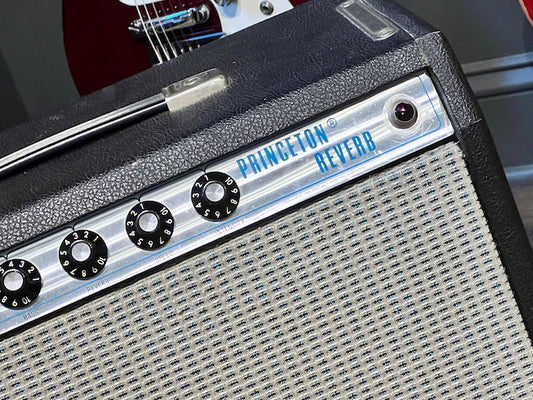 1972 Fender Princeton Reverb Black Tolex Original Manuals!