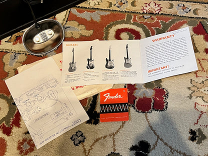 1972 Fender Princeton Reverb Black Tolex Original Manuals!