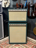 Magnatone Starlite 1x8 Combo & 1x12 Extension Cabinet Set Dark Green Tolex