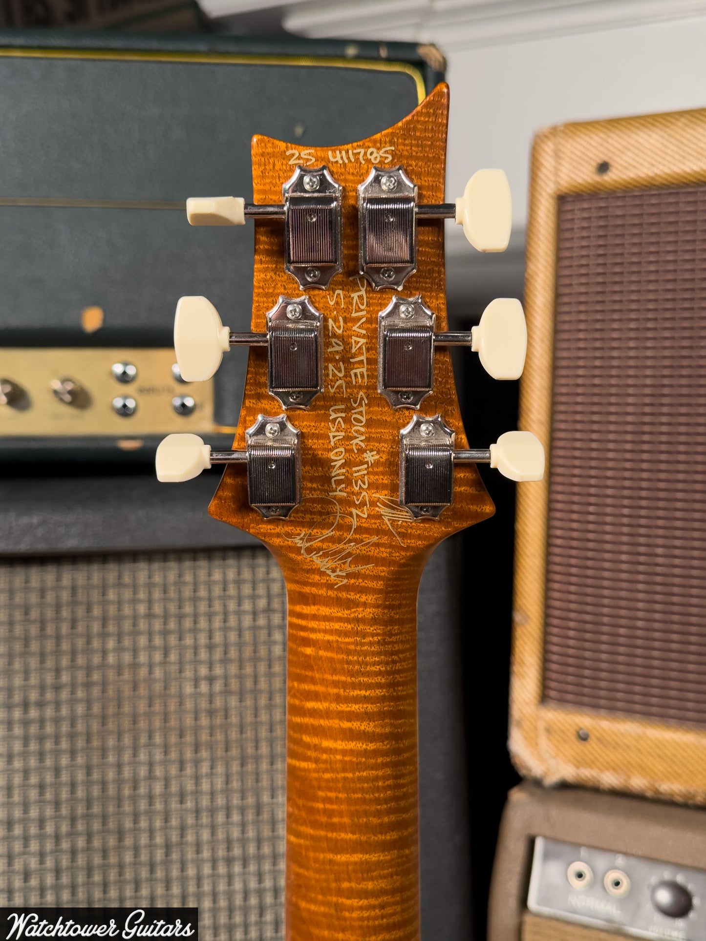 Paul Reed Smith PRS Private Stock Watchtower Run 594 Hollowbody II Quilt Indigo Glow