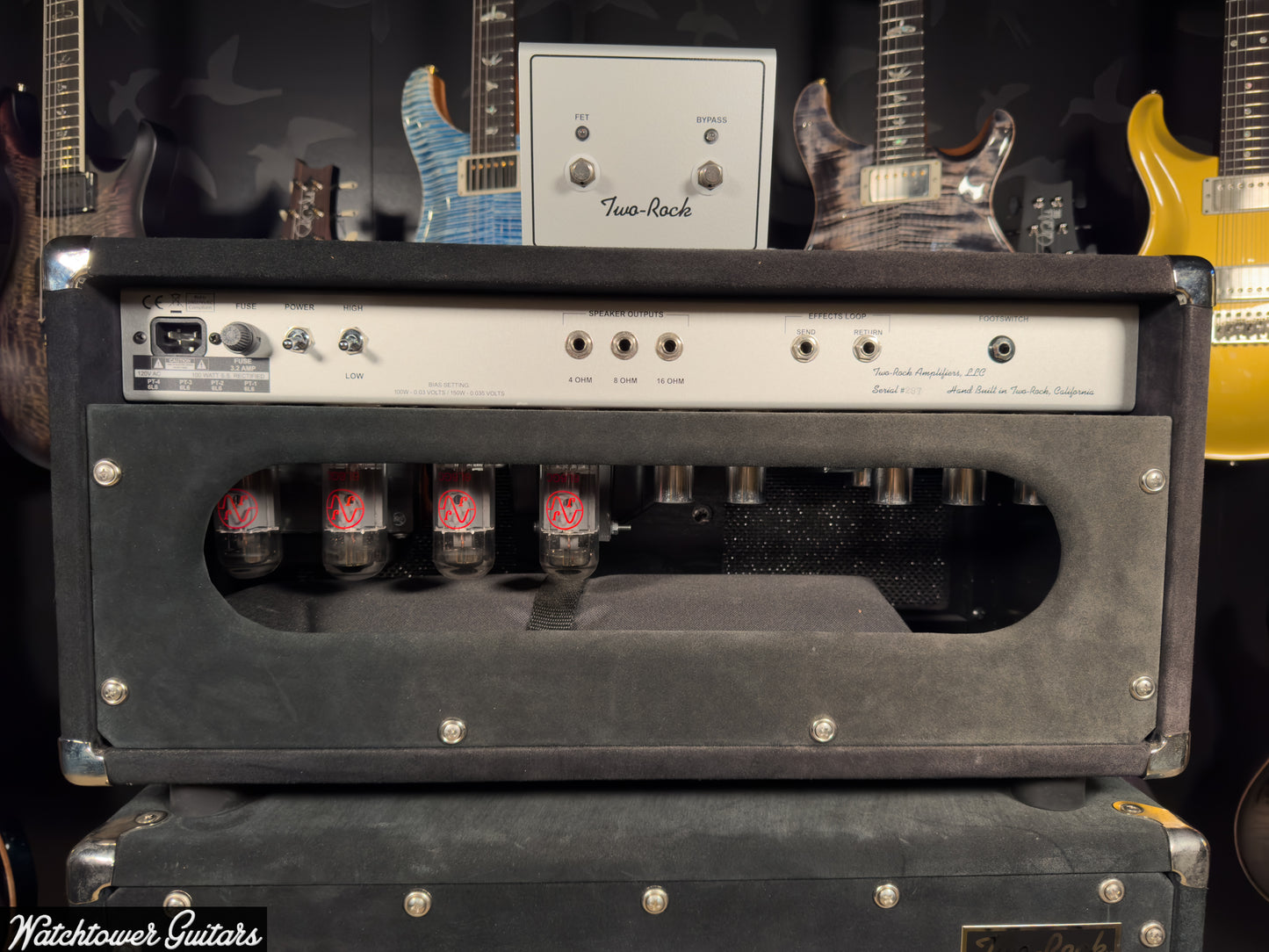 2024 Two Rock Silver Sterling Signature 100 Watt Head Black Suede and 2x12 Cabinet