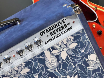 Amplified Nation Overdrive Reverb 50 Watt 1x12 Navy Suede/Blue Lotus Grill