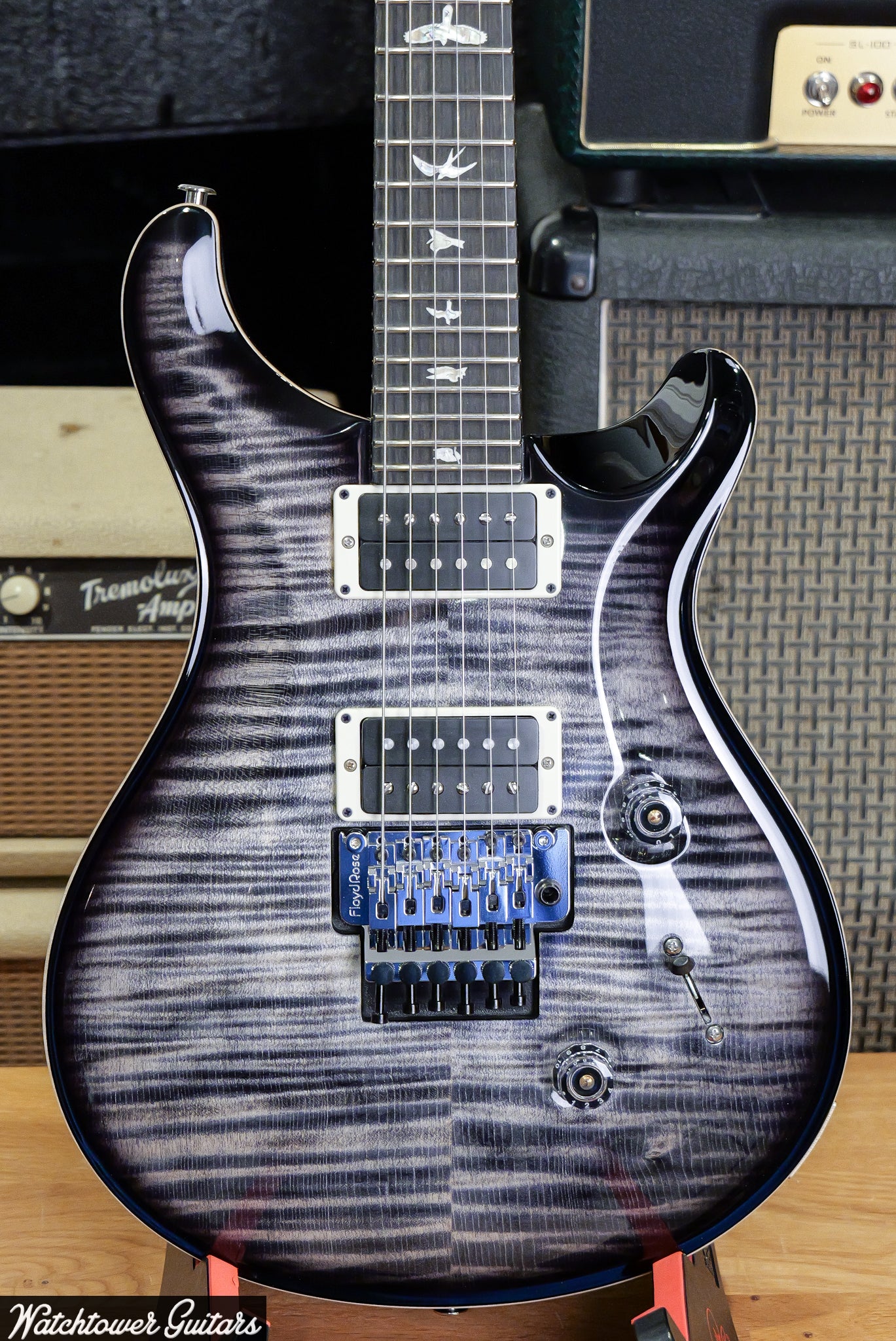 Paul Reed Smith PRS Custom 24 "Floyd" 10 Top Charcoal Burst