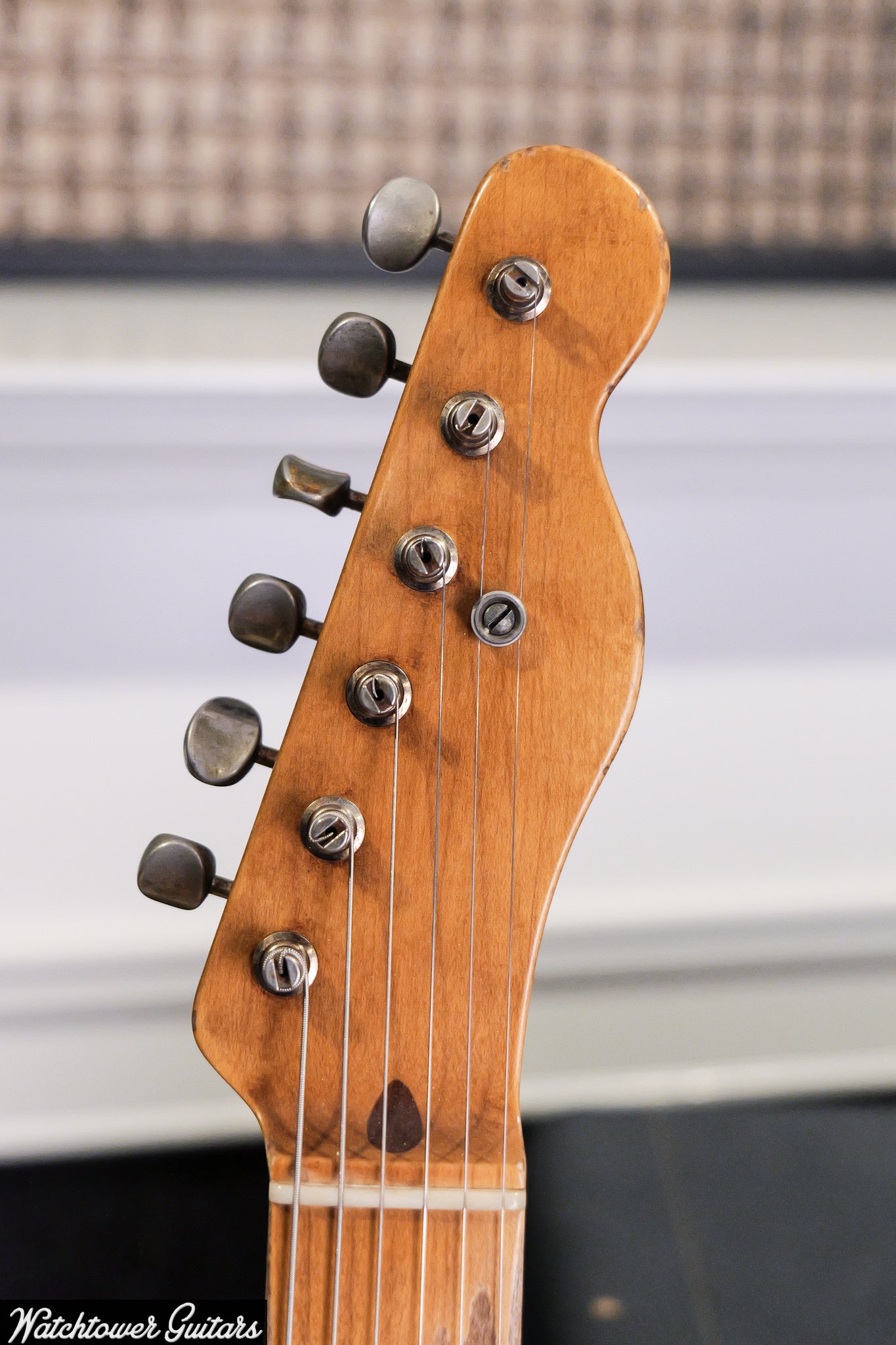 2025 Nacho Telecaster Aged Two Tone Sunburst Whiteguard #1556