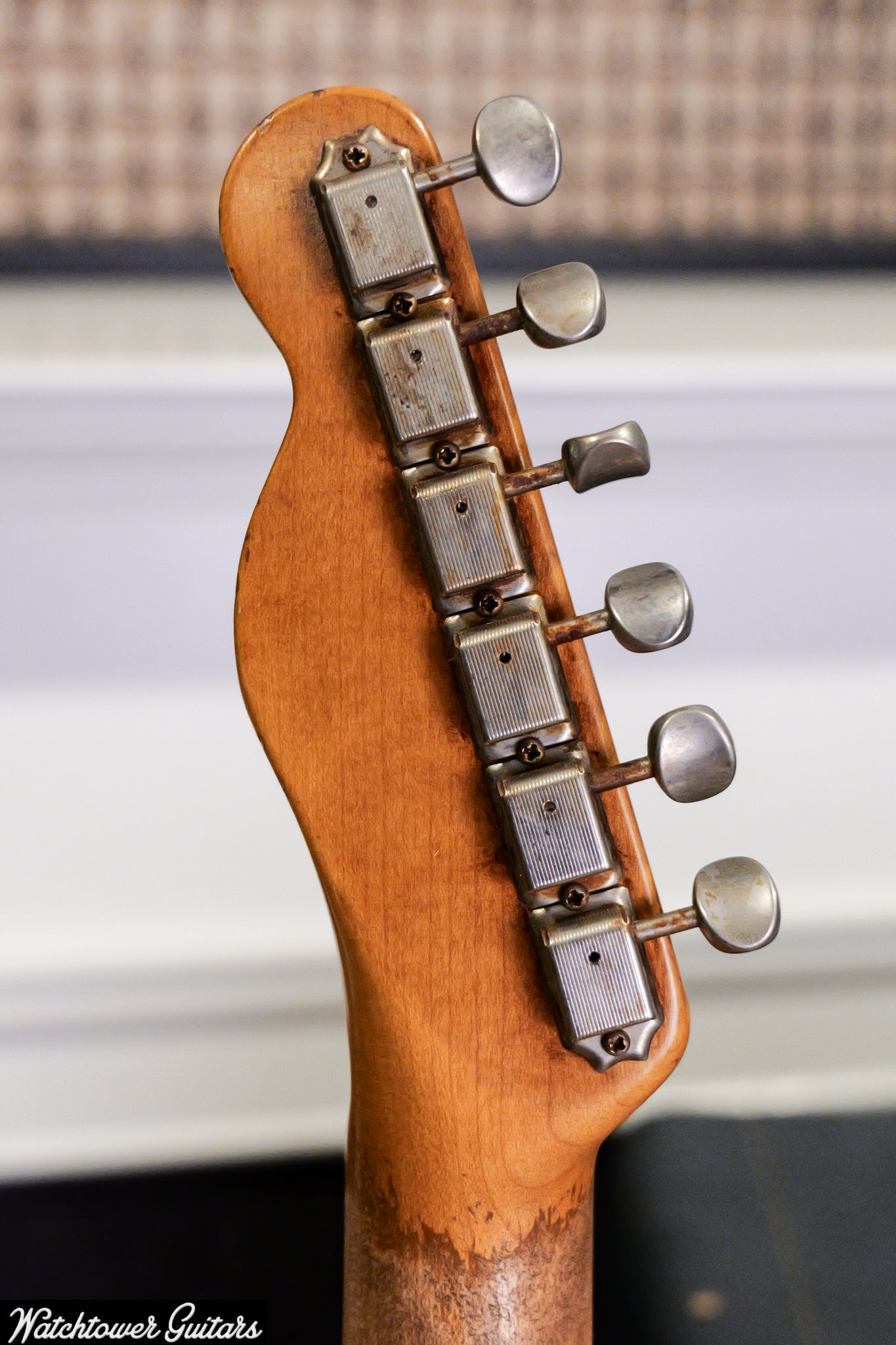 2025 Nacho Telecaster Aged Two Tone Sunburst Whiteguard #1556