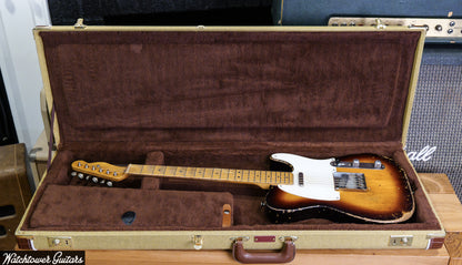 2025 Nacho Telecaster Aged Two Tone Sunburst Whiteguard #1556