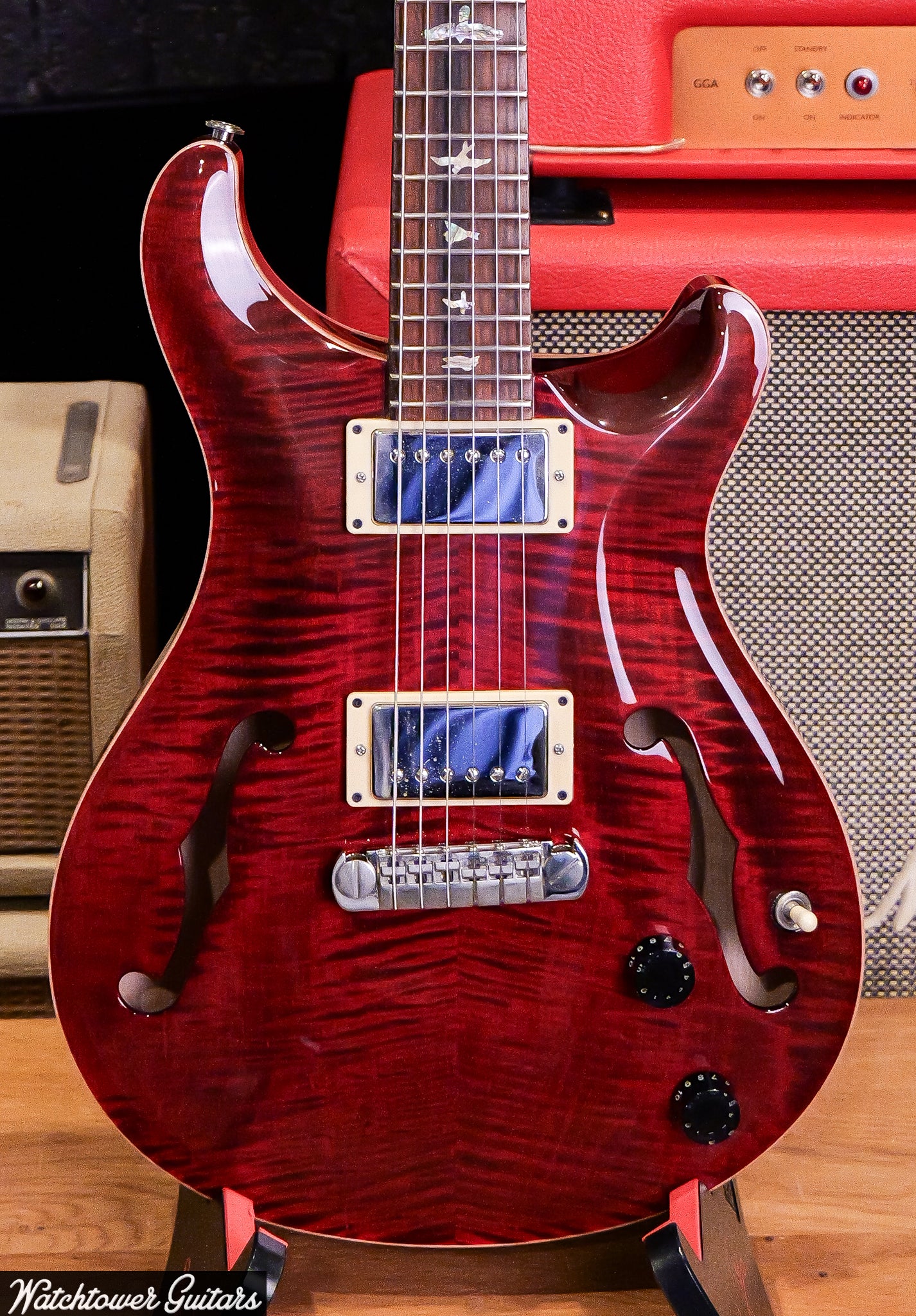 2002 Paul Reed Smith PRS Hollowbody II Black Cherry
