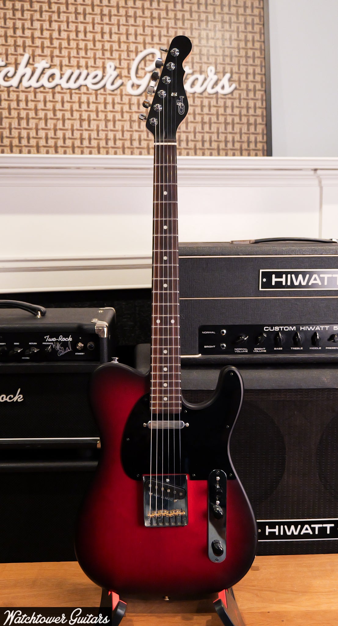 2021 G&L ASAT Classic Bluesboy - Redburst Satin