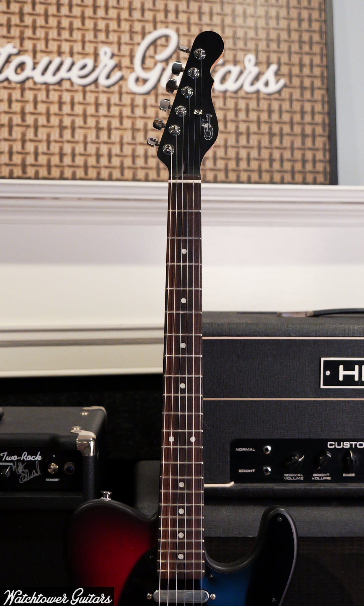 2021 G&L ASAT Classic Bluesboy - Redburst Satin