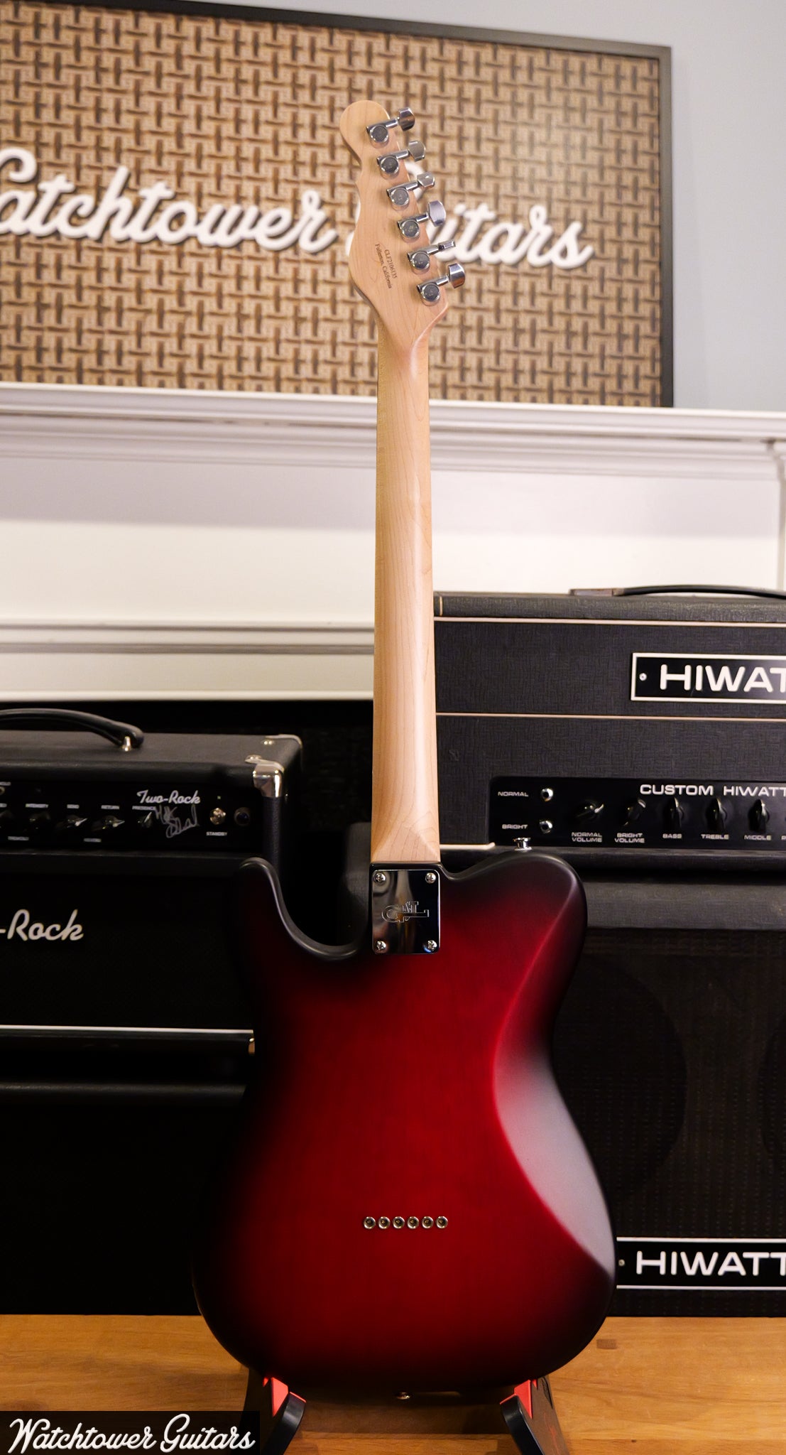 2021 G&L ASAT Classic Bluesboy - Redburst Satin