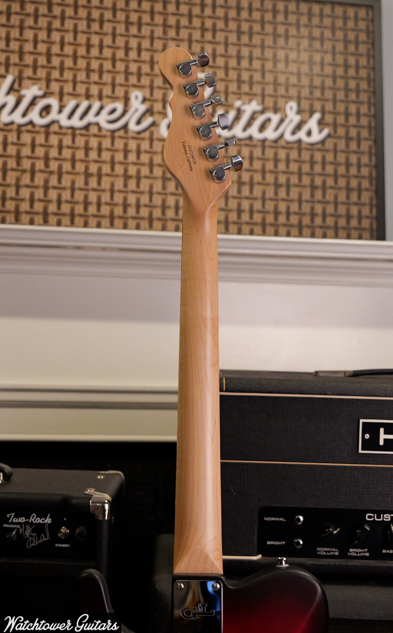2021 G&L ASAT Classic Bluesboy - Redburst Satin