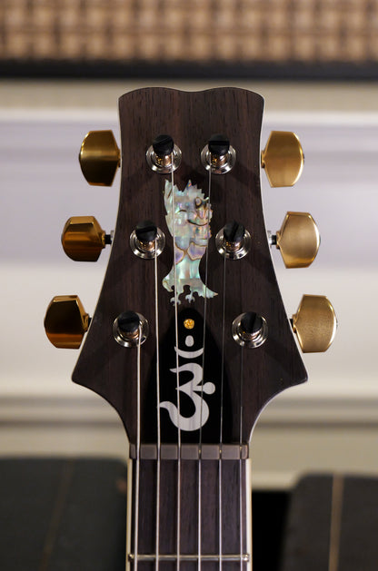 Paul Reed Smith PRS Santana Retro 10 Top Sprayer's Choice River Blue With Pearl White Back