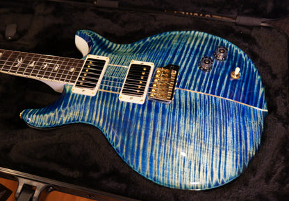 Paul Reed Smith PRS Santana Retro 10 Top Sprayer's Choice River Blue With Pearl White Back