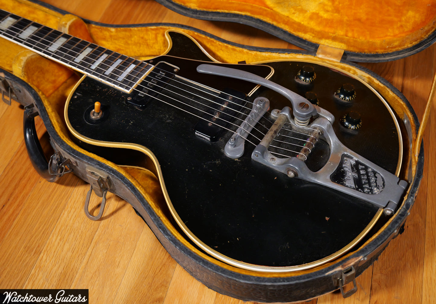 1956 Les Paul Custom Ebony Factory Dogbone & Bigsby