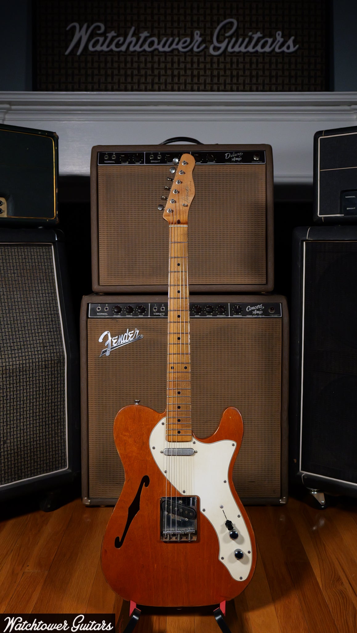 2022 Danocaster Single Cut Thinline Aged Natural