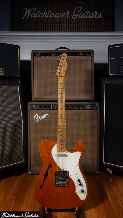 2022 Danocaster Single Cut Thinline Aged Natural