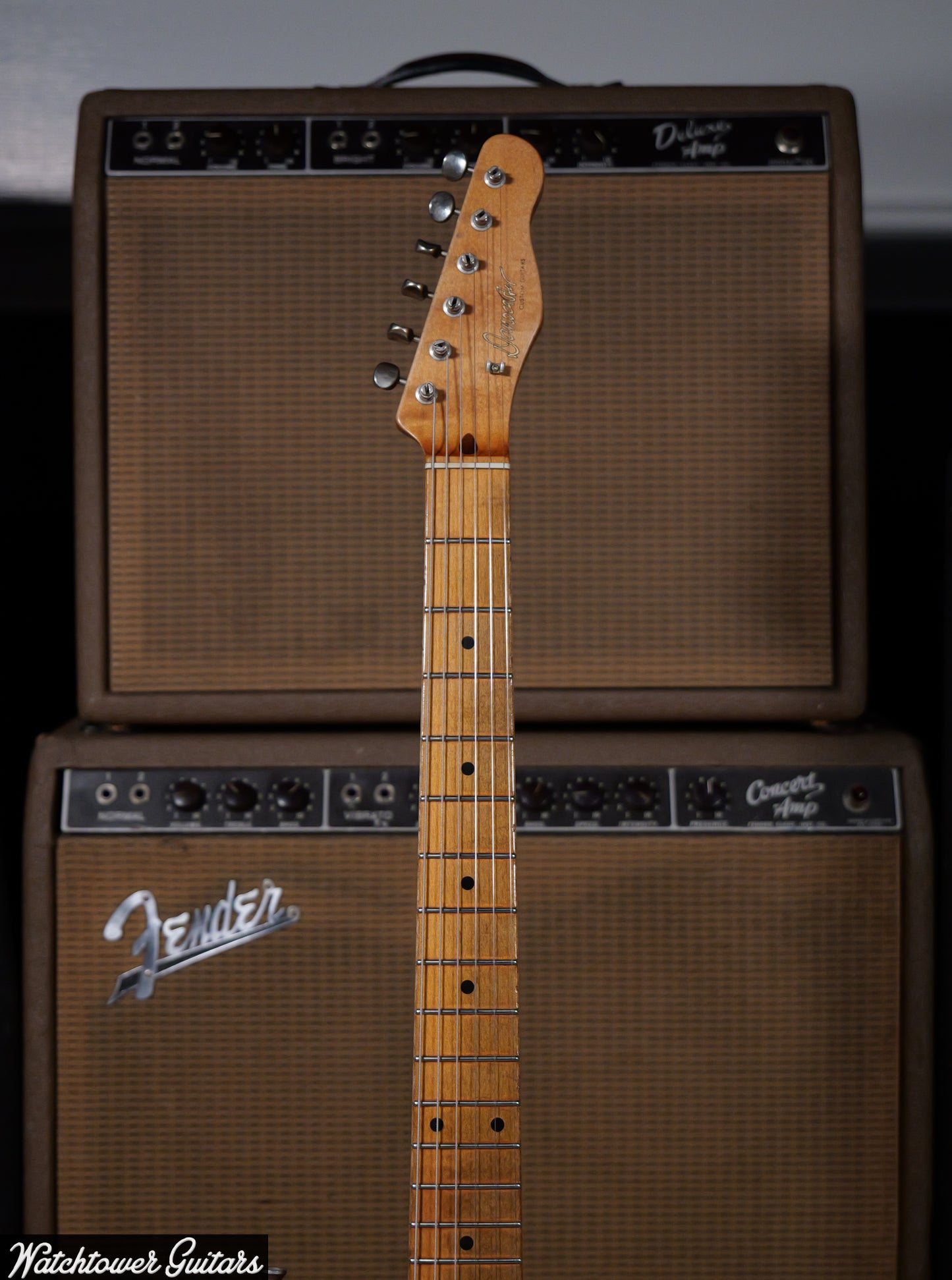 2022 Danocaster Single Cut Thinline Aged Natural