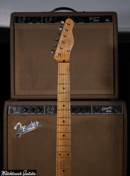 2022 Danocaster Single Cut Thinline Aged Natural