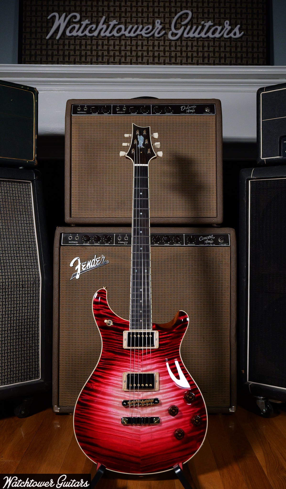 Paul Reed Smith PRS Private Stock Watchtower Run McCarty 594 Blood Red Glow