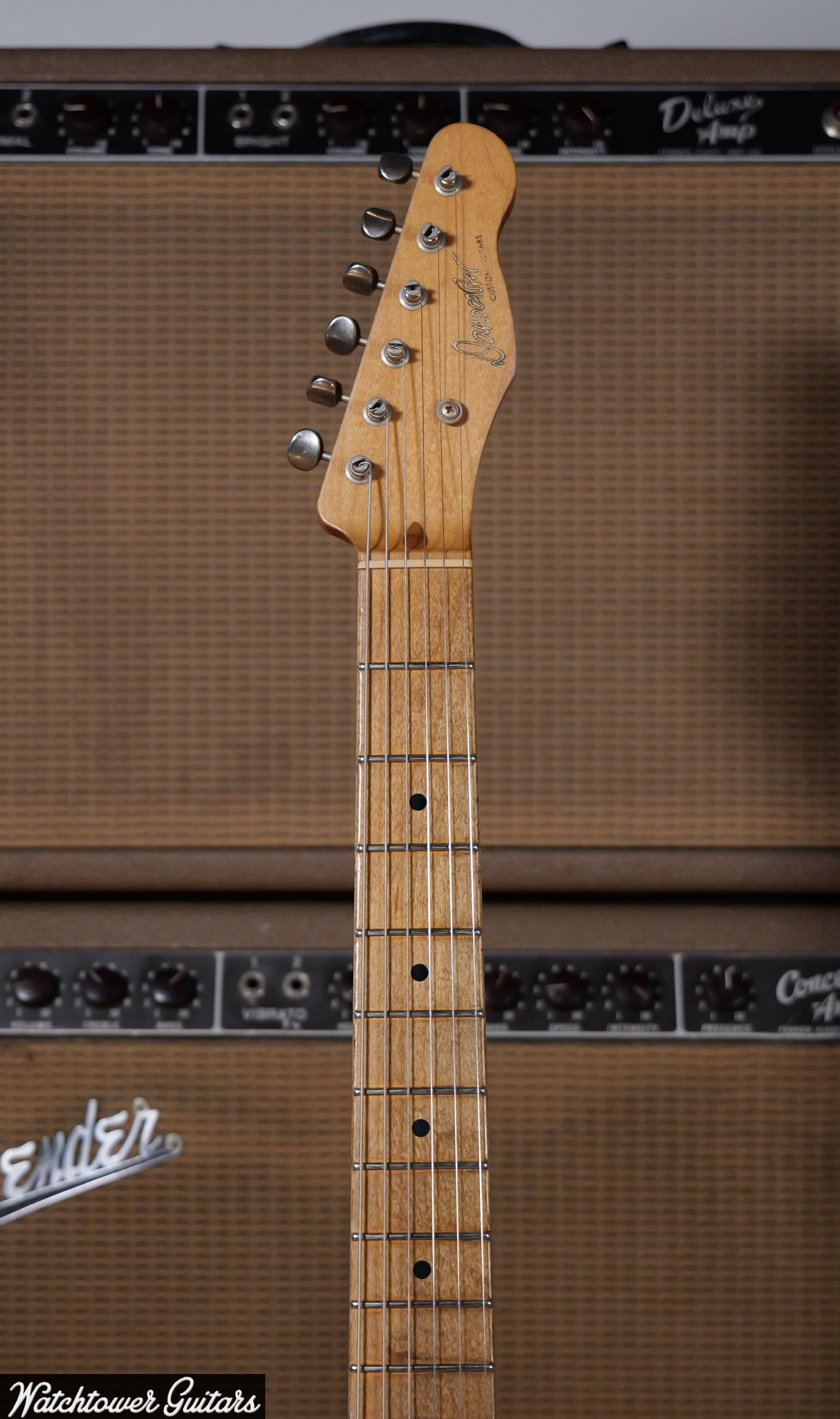 2018 Danocaster Single Cut Blackguard Ron Ellis Pickups