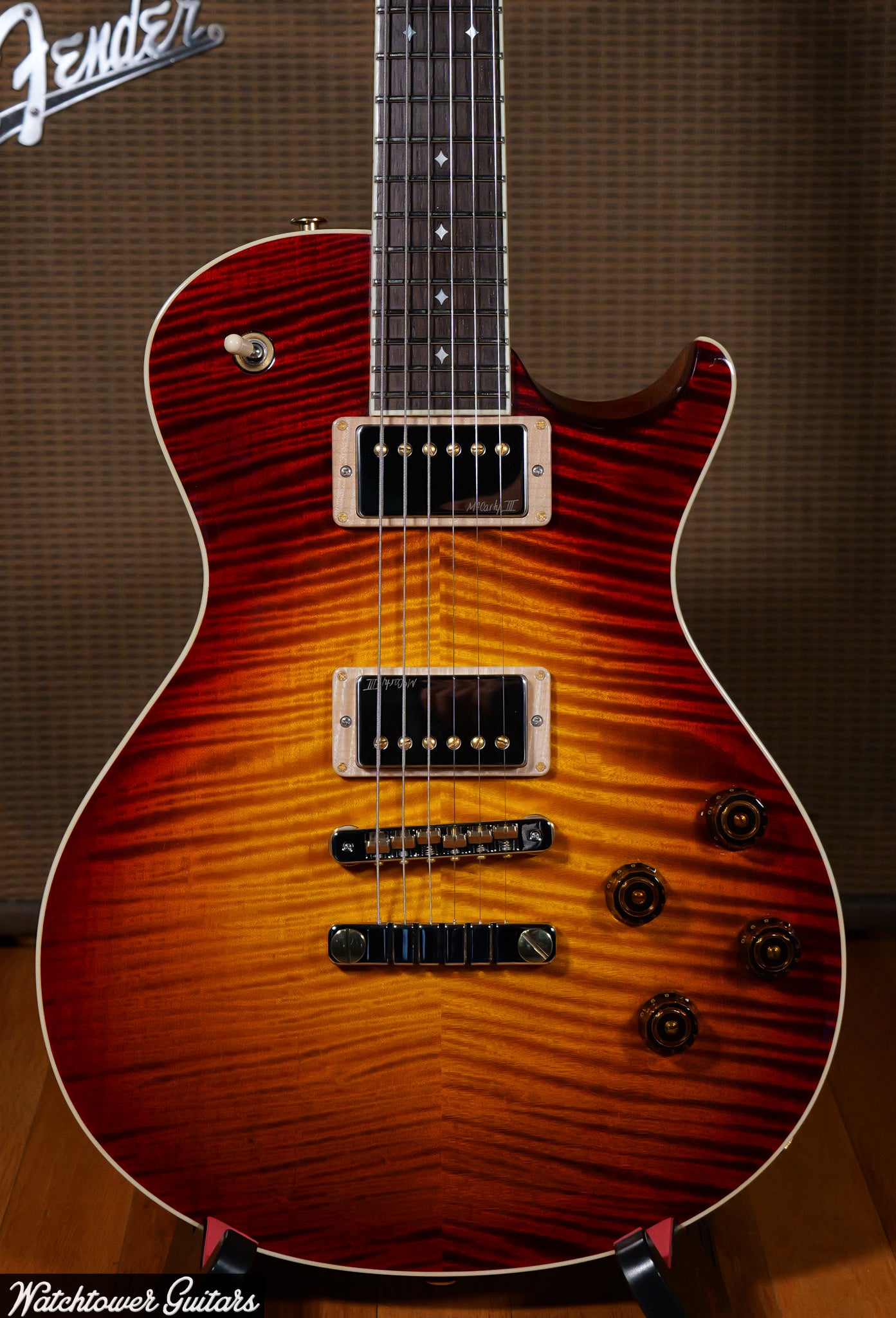 Paul Reed Smith PRS Private Stock Watchtower Run 594 Singlecut Dark Cherry Glow