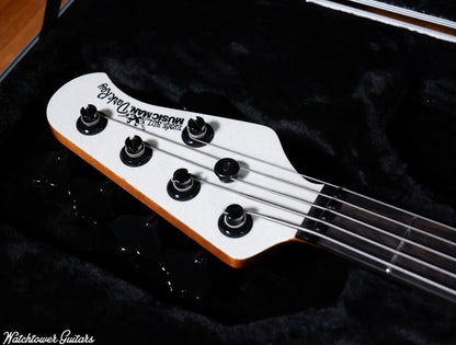 2022 Ernie Ball Music Man DarkRay 5 Sparkle White Limited Edition 14/100