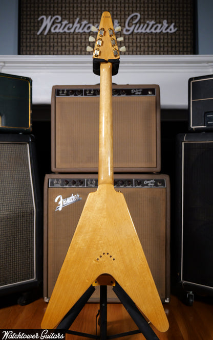 2022 Gibson 1958 Flying V Korina (White Pickguard)