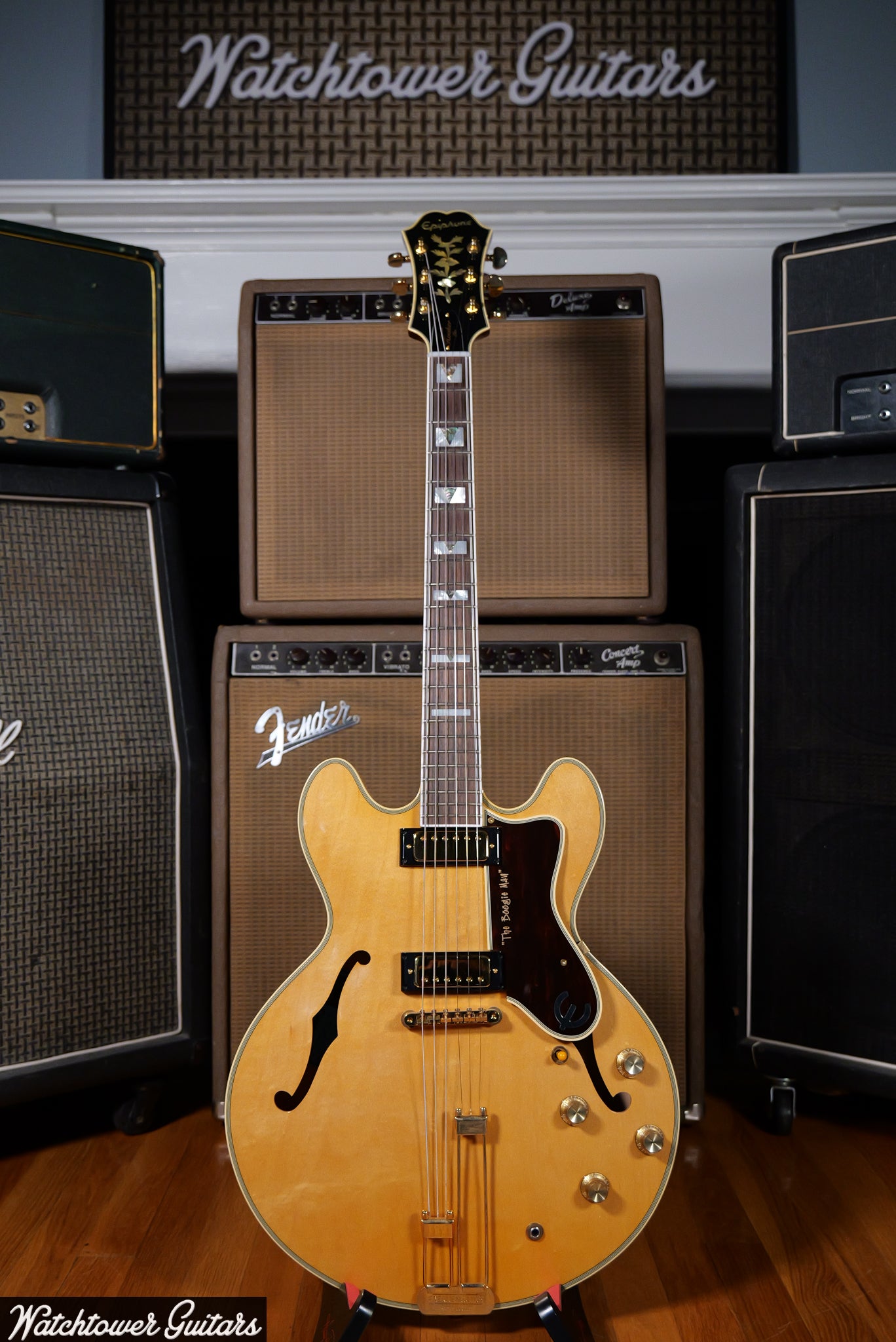 2000 Epiphone "1964" John Lee Hooker "The Boogie Man" Sheraton Natural