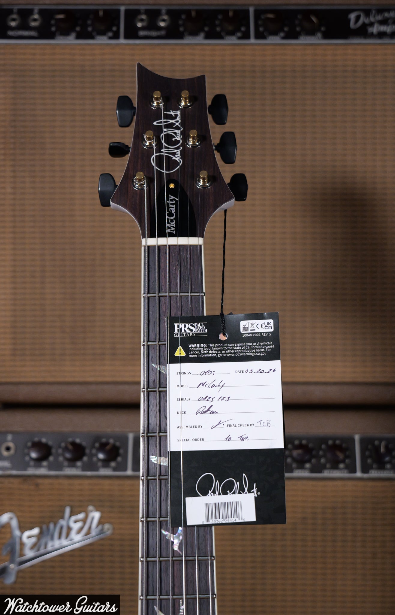 Paul Reed Smith PRS McCarty 10 Top *Sprayer's Choice* River Blue Pearl
