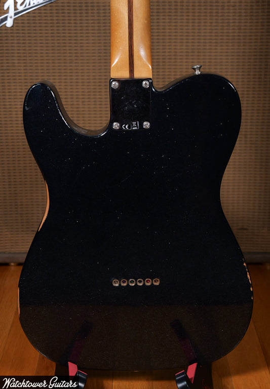 2020 Fender MIM Brad Paisley Esquire Road Worn Black Sparkle
