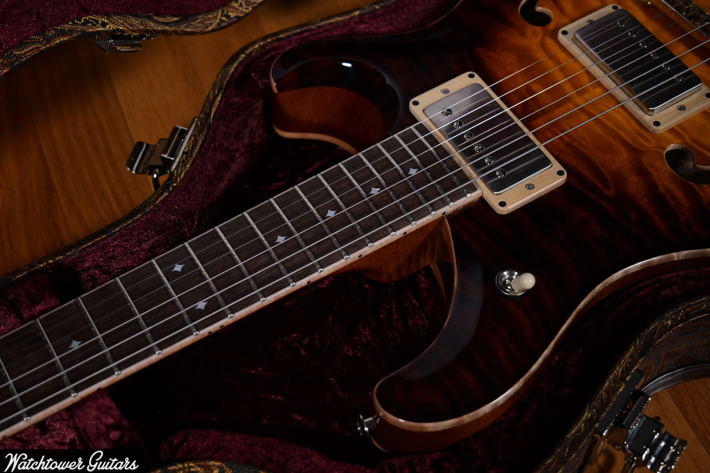 Paul Reed Smith PRS Private Stock Watchtower Run 594 Hollowbody II Quilt McCarty Glow