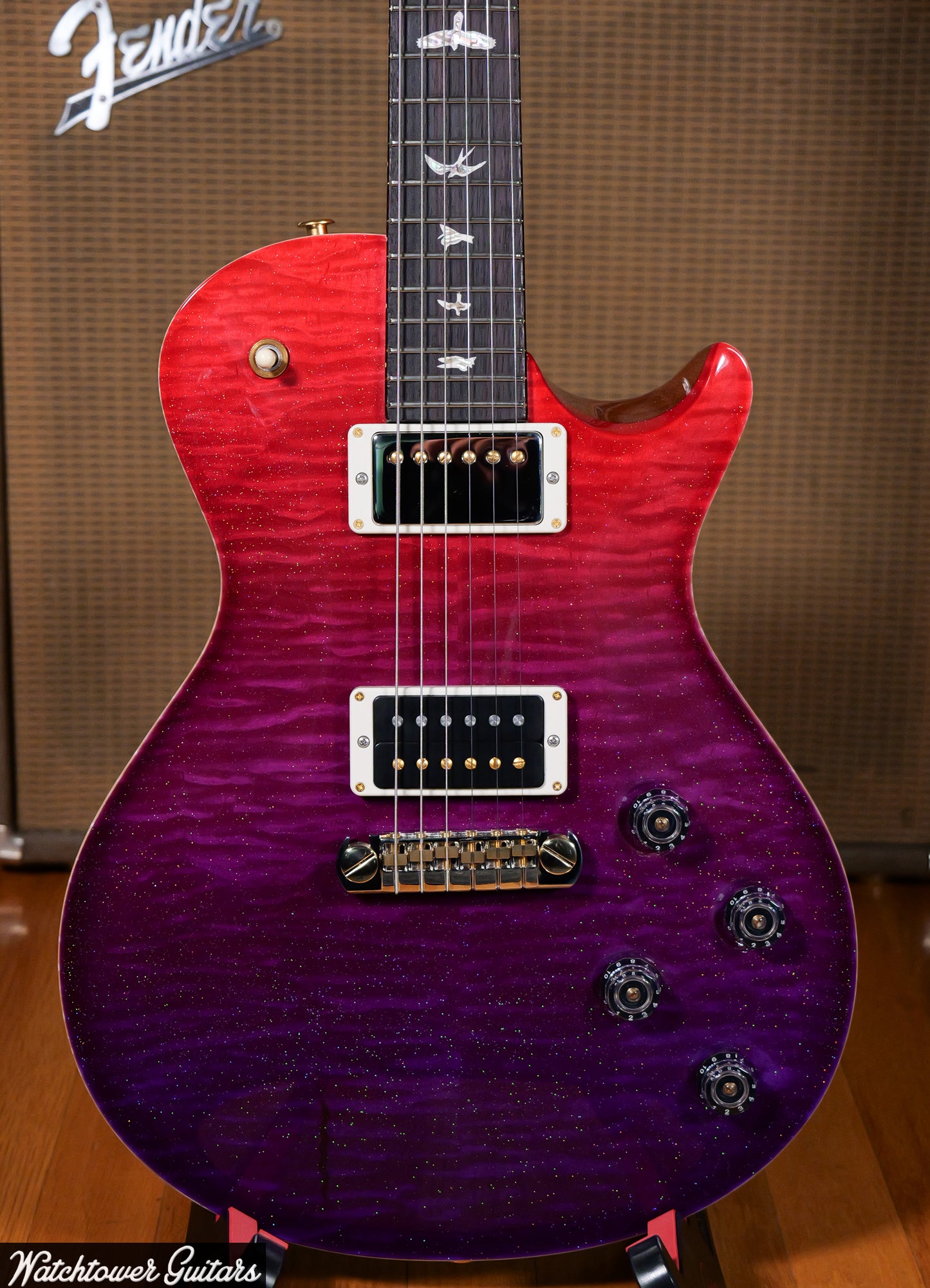 Paul Reed Smith PRS Tremonti Signature Singlecut Stoptail *Sprayer's Choice* Red to Purple Fade w/ Ice Pearl Topcoat